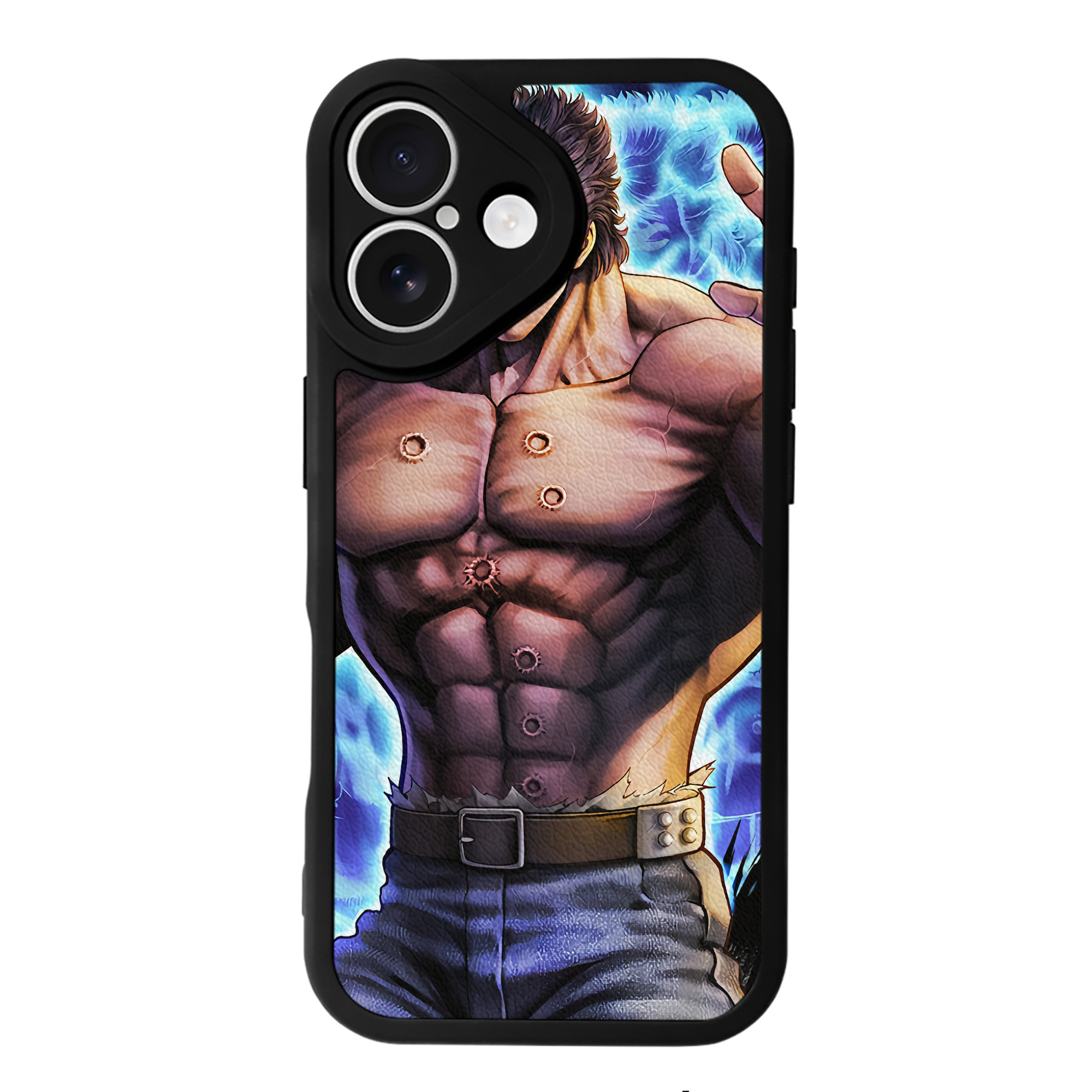 （画像用） 北斗の拳 Fist of the North Star 【iPhone 16シリーズ対応】シリコンスマホケース（レザー調） 材質：シリコン